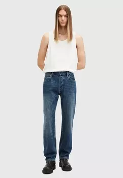 Джинсы прямого кроя AllSaints, синий