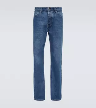 Джинсы прямого кроя Ami Paris, синий