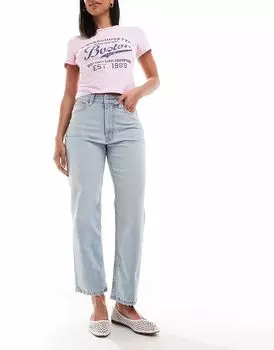 Джинсы прямого кроя ASOS DESIGN Ankle Grazer светло-коричневого цвета - LBLUE