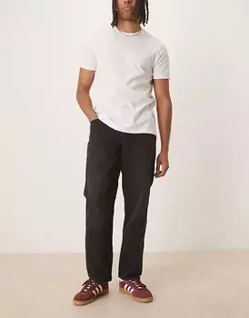Джинсы прямого кроя ASOS DESIGN черного цвета