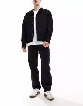 Джинсы прямого кроя ASOS DESIGN черного цвета
