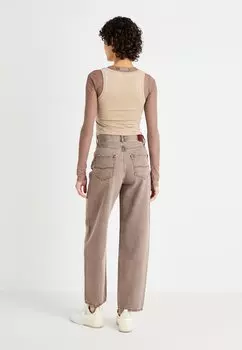 Джинсы прямого кроя BARREL Pepe Jeans, коричневый