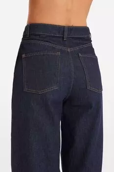 Джинсы прямого кроя BREE Envii, темно-синий деним