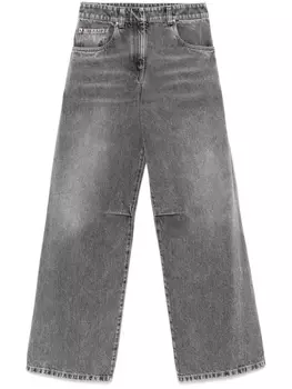 Джинсы прямого кроя Brunello Cucinelli, серый