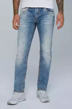 Джинсы прямого кроя CAMP DAVID с широкими швами, синий