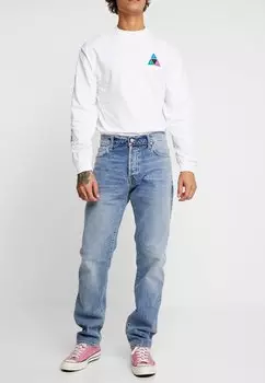 Джинсы прямого кроя Carhartt WIP KLONDIKE MILLS, цвет Blue Worn Bleached