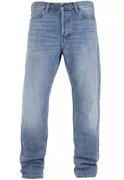 Джинсы прямого кроя Carhartt WIP MARLOW EDGEWOOD, цвет Blue Worn Bleached Washed
