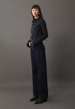 Джинсы прямого кроя CECILIA Mango, синий