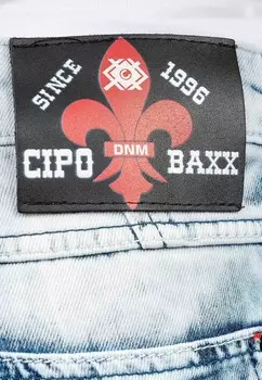 Джинсы прямого кроя Cipo & Baxx, светло-голубой