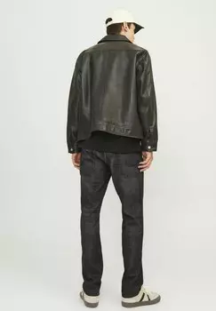 Джинсы прямого кроя CLARK ORIGINAL Jack & Jones, черный деним