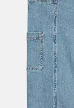 Джинсы прямого кроя CLEAN UTILITY WIDE LEG Abercrombie & Fitch, светло-голубой деним