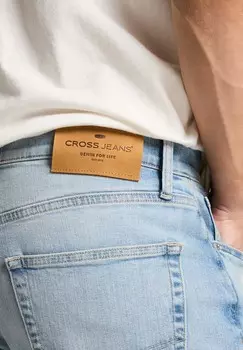 Джинсы прямого кроя COLIN Cross Jeans, светло-голубой деним