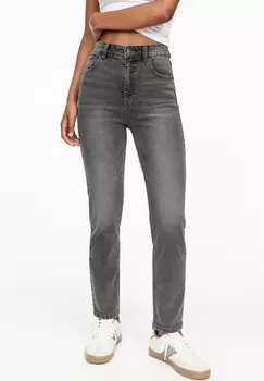 Джинсы прямого кроя COMFORT PULL&BEAR, темно-серый