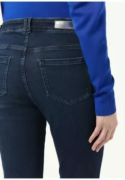 Джинсы прямого кроя comma, темно-синий деним