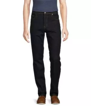 Джинсы прямого кроя Cremieux Jeans с эффектом потертости из смолы, синий