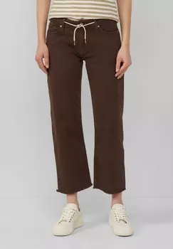 Джинсы прямого кроя CROPPED KAROLIN MID RISE OFFENER SAUM s.Oliver, коричневый