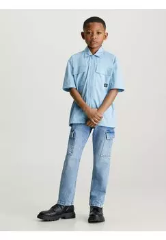 Джинсы прямого кроя DAD Calvin Klein Jeans, цвет iconic mid blue