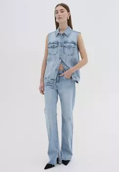 Джинсы прямого кроя DAISY SLIT My Essential Wardrobe, светло-голубой