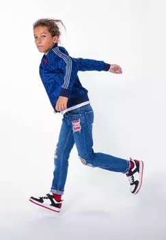 Джинсы прямого кроя DENIM TROUSERS HUGO Kids, цвет double stone + brush