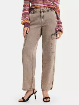 Джинсы прямого кроя Desigual, серый