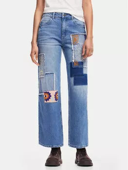 Джинсы прямого кроя Desigual, синий