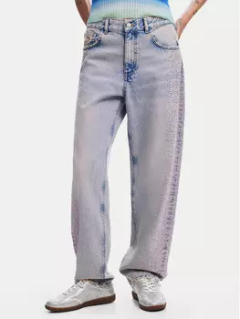 Джинсы прямого кроя Desigual, синий