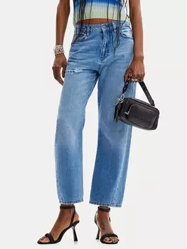 Джинсы прямого кроя Desigual, синий