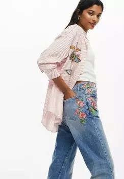 Джинсы прямого кроя Desigual, синий