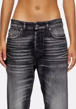 Джинсы прямого кроя Diesel, черный деним