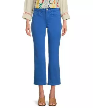 Джинсы прямого кроя до щиколотки классического кроя NYDJ Marilyn, синий