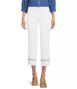 Джинсы прямого кроя до щиколотки классического кроя NYDJ Marilyn, синий