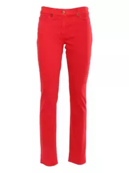 Джинсы прямого кроя Elisabetta Franchi, красный