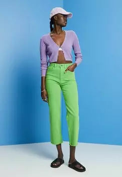 Джинсы прямого кроя Esprit, зеленый