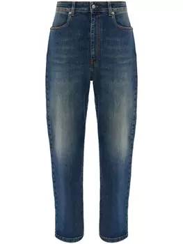 Джинсы прямого кроя Fabiana Filippi из эластичного хлопка, синий