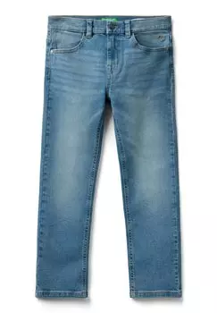 Джинсы прямого кроя FIVE POCKETS United Colors of Benetton, синий