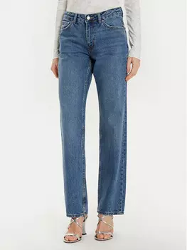 Джинсы прямого кроя Gina Tricot, синий