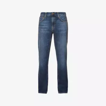 Джинсы прямого кроя Gritty Jackson классического кроя Nudie Jeans, синий