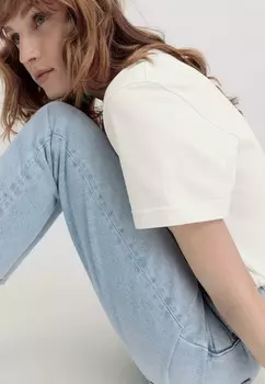 Джинсы прямого кроя hessnatur, синий