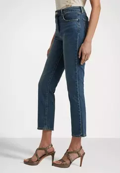 Джинсы прямого кроя HIGH RISE STRAIGHT ANKLE JEAN Ralph Lauren, синий