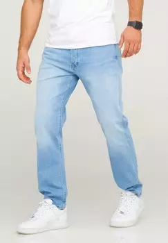Джинсы прямого кроя IMIKE ARIS Jack & Jones, светло-голубой деним
