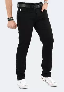 Джинсы прямого кроя INDICODE JEANS, черный