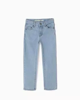 Джинсы прямого кроя из 100 % хлопка для мальчика Zippy, светло-синий