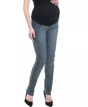 Джинсы прямого кроя из эластичного денима Frankie для беременных kimi + kai, синий