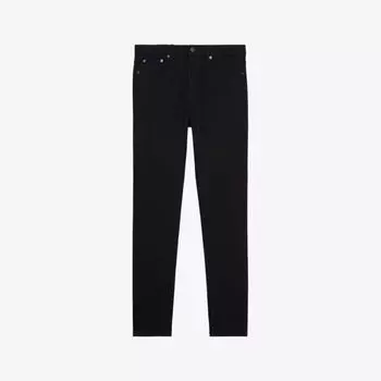 Джинсы прямого кроя из эластичного денима классического кроя The Kooples, цвет bla04
