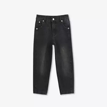 Джинсы прямого кроя из эластичного денима с высокой посадкой barrel для 3–9 лет Whistles, черный