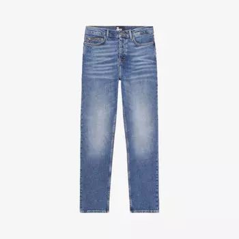 Джинсы прямого кроя из эластичного денима узкого кроя The Kooples, синий