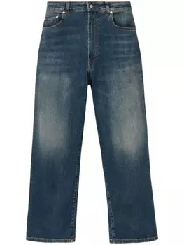 Джинсы прямого кроя из эластичного хлопка Fabiana Filippi, синий