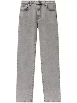 Джинсы прямого кроя из эластичного хлопка Fabiana Filippi, серый