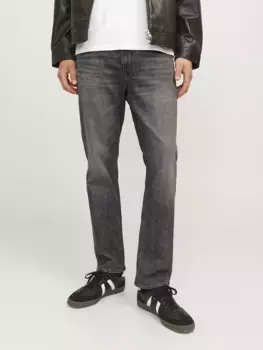 Джинсы прямого кроя Jack & Jones "JJICLARK JJORIGINAL AM NOOS", серый