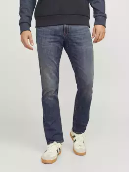Джинсы прямого кроя Jack & Jones "JJICLARK JJORIGINAL AM NOOS", синий
